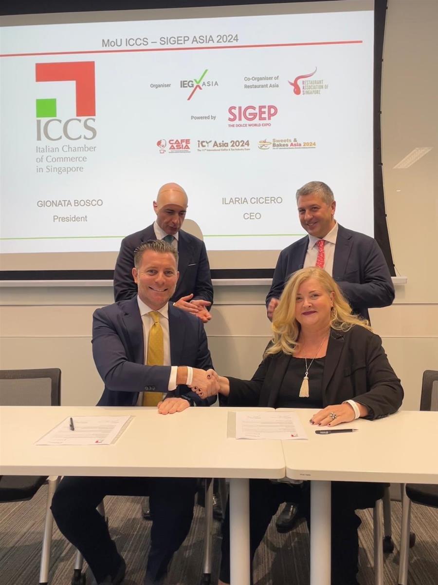 La Camera di Commercio italiana a Singapore e IEG Asia stringono una partnership per SIGEP Asia and Restaurant Asia