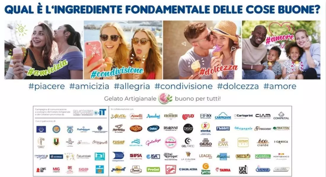 Presentata la Campagna collettiva 2023 a sostegno del Gelato Artigianale e dei Gelatieri dal titolo “Le cose buone”